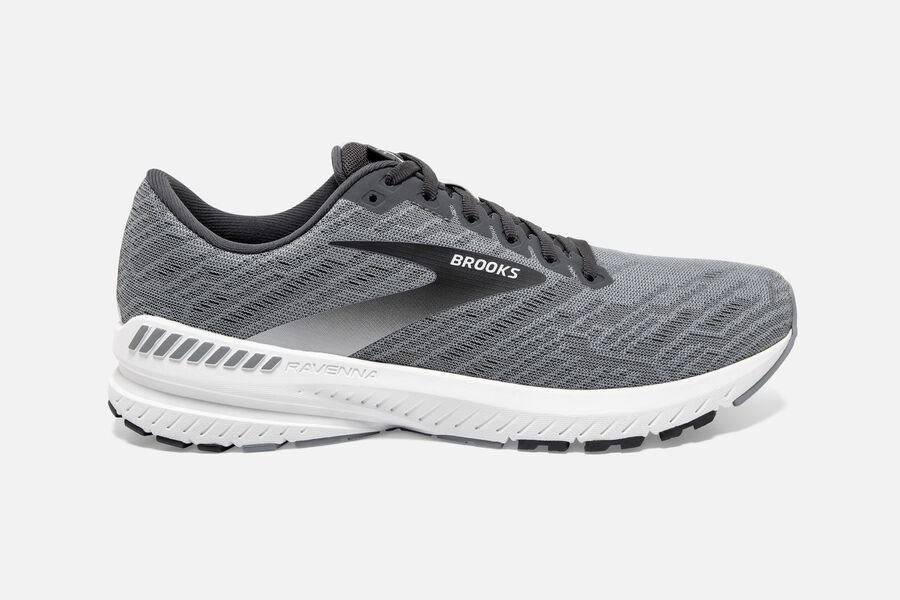 Zapatillas Running Brooks Ravenna 11 Hombre Gris/Blancas Baratas BECJ63028